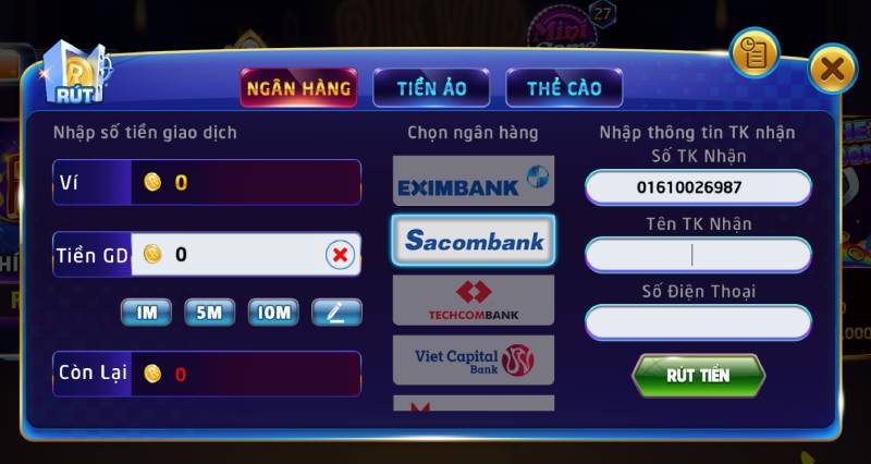Rikvip Eltern ⭐️| Link vào Cổng Game Rik vip chính thức 2026 14 Rút Tiền Qua Ngân Hàng